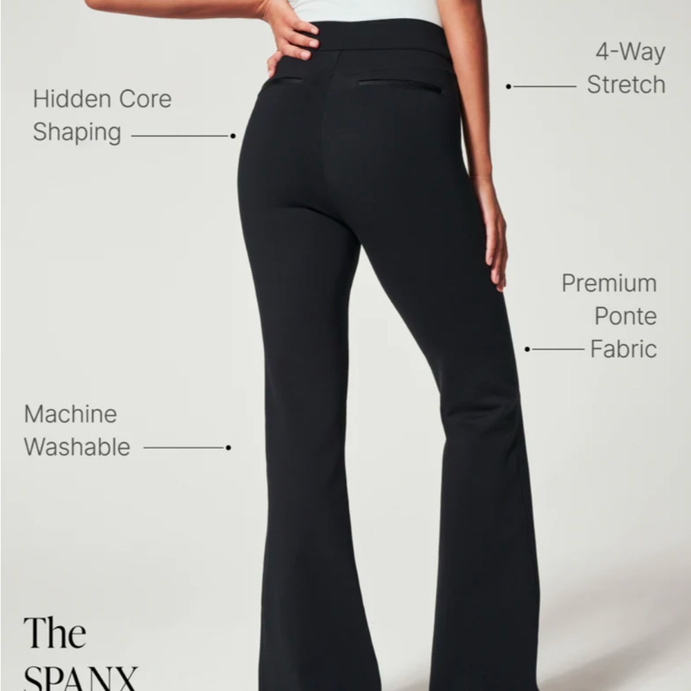 Spanx Black Flare Pants